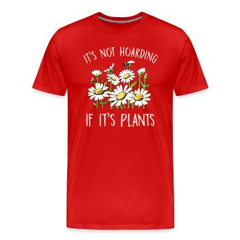 Marguerites Daisy Summer Daisies Flower Garden - Men's Premium Organic T-Shirt - red - Front - Damien (186cm)