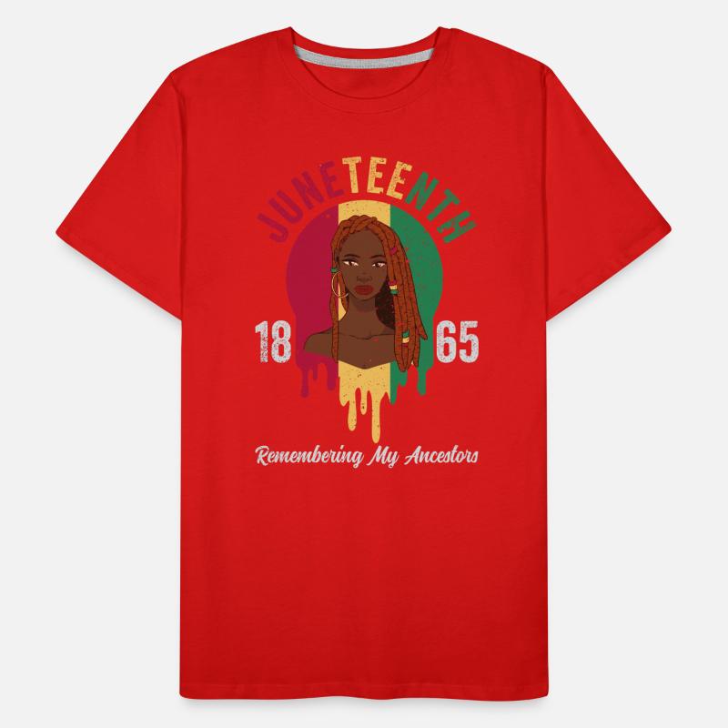 Juneteenth 1865 Remembering My Ancestors Men's Premium Organic T-Shirt