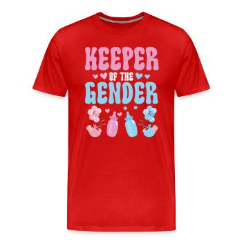 Gardien du genre - T-shirt bio Premium Homme - rouge - Devant - Damien (186cm)