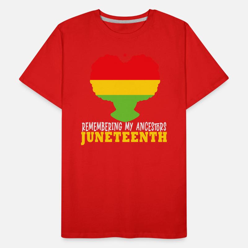 Juneteenth 1865 Remembering My Ancestors Men's Premium Organic T-Shirt