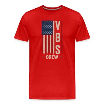 VBS-Besatzung - Männer Premium Bio T-Shirt - Rot - Vorne - Damien (186cm)