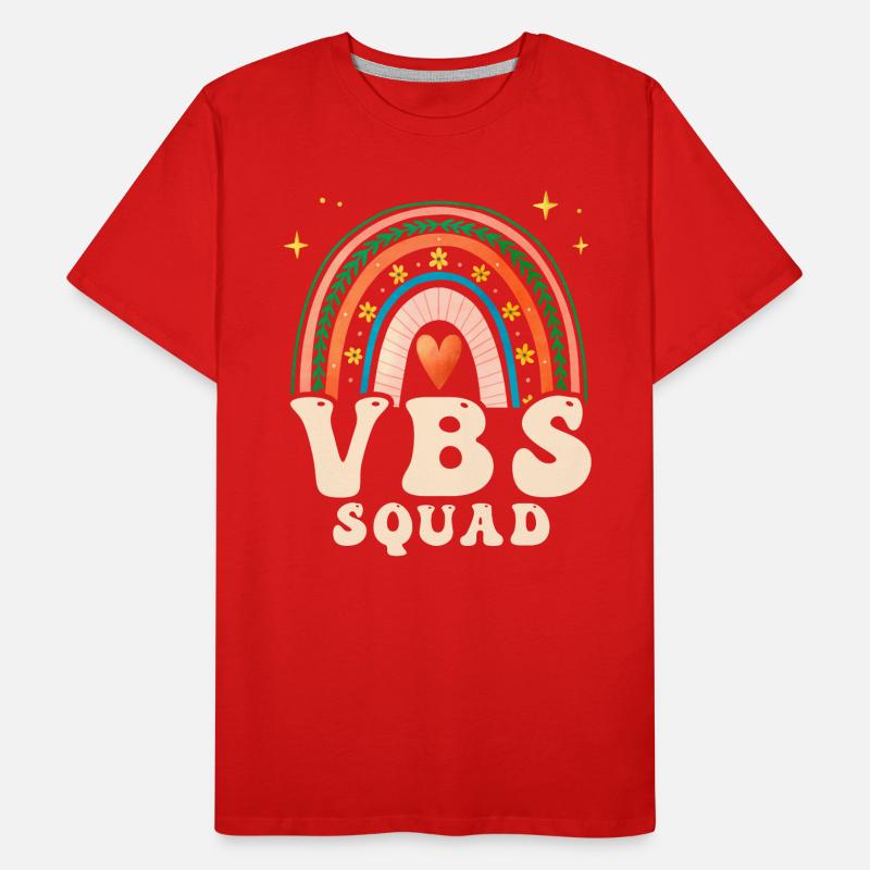 VBS Squad Bibel Shool Männer Premium Bio T-Shirt