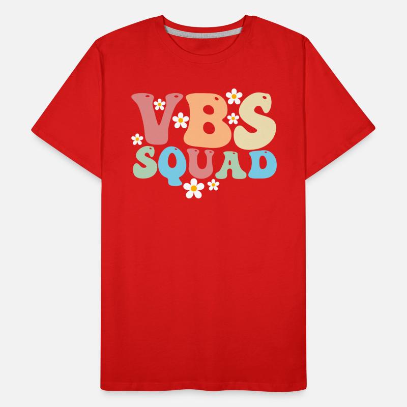 VBS Squad Bibel Shool Männer Premium Bio T-Shirt