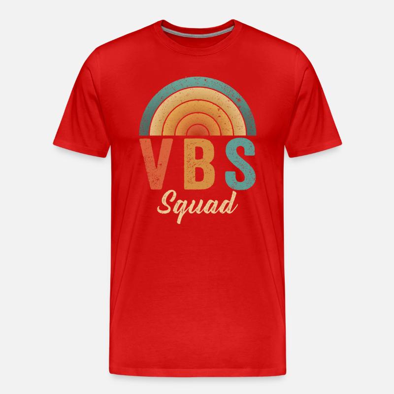 VBS Squad Bibel Shool - Männer Premium Bio T-Shirt - Rot