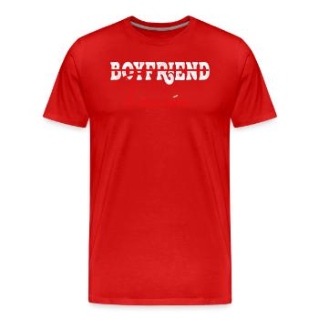 Couple Engagement Engaged Men Funny Fiancee - Men's Premium Organic T-Shirt - red - Front - Damien (186cm)