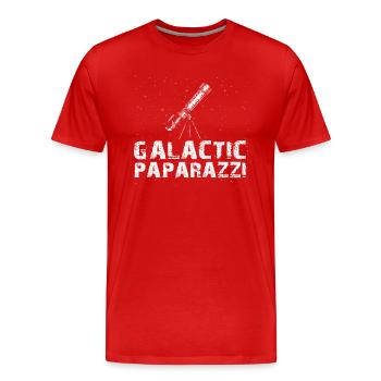 Space Photography Stargazing Telescope Astronomy - Men's Premium Organic T-Shirt - red - Front - Damien (186cm)