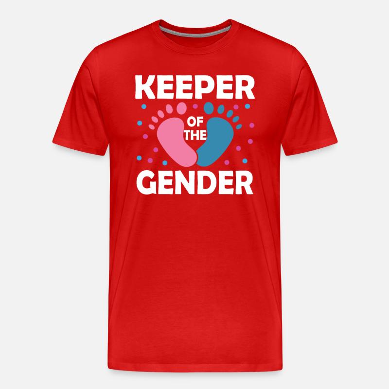 Hüter des Geschlechts - Männer Premium Bio T-Shirt - Rot