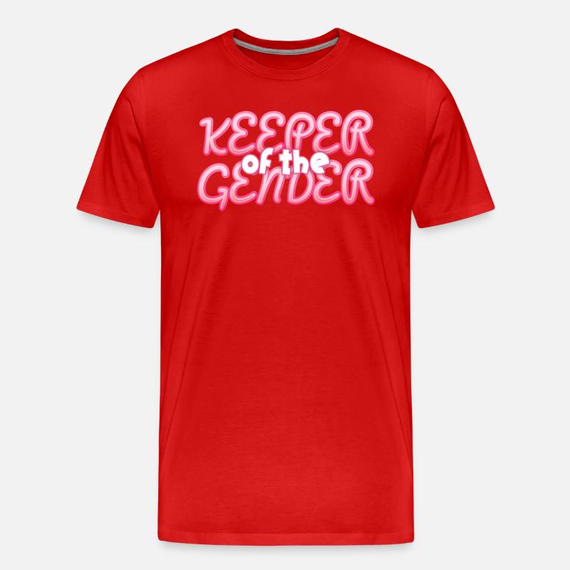 Hüter des Geschlechts - Männer Premium Bio T-Shirt - Rot