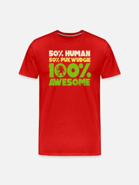 Pukwudgie Cryptid Folklore Myths - Men's Premium Organic T-Shirt - red