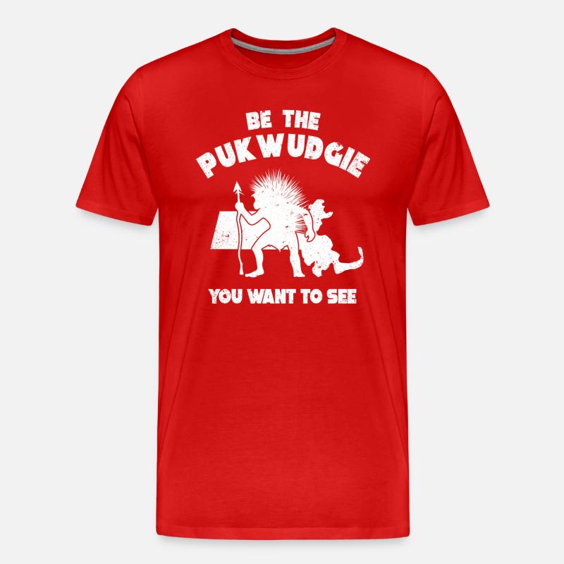 Pukwudgie Kryptide Folklore Mythen - Männer Premium Bio T-Shirt - Rot