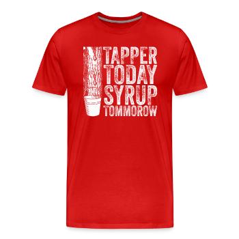Maple Tree Essence Männer Frauen Lustig - Männer Premium Bio T-Shirt - Rot - Vorne - Damien (186cm)
