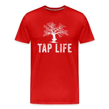 Maple Tapper Syrup Men Women Autumn - Men's Premium Organic T-Shirt - red - Front - Damien (186cm)
