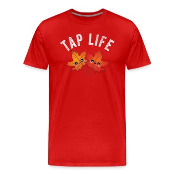 Maple Tapper Syrup Men Women Autumn - Men's Premium Organic T-Shirt - red - Front - Damien (186cm)