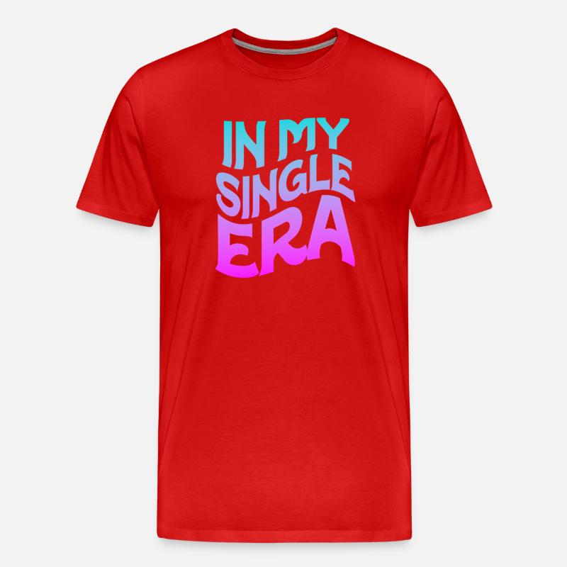 Lustiger Single-Liebeshumor: Der Perfekte - Männer Premium Bio T-Shirt - Rot