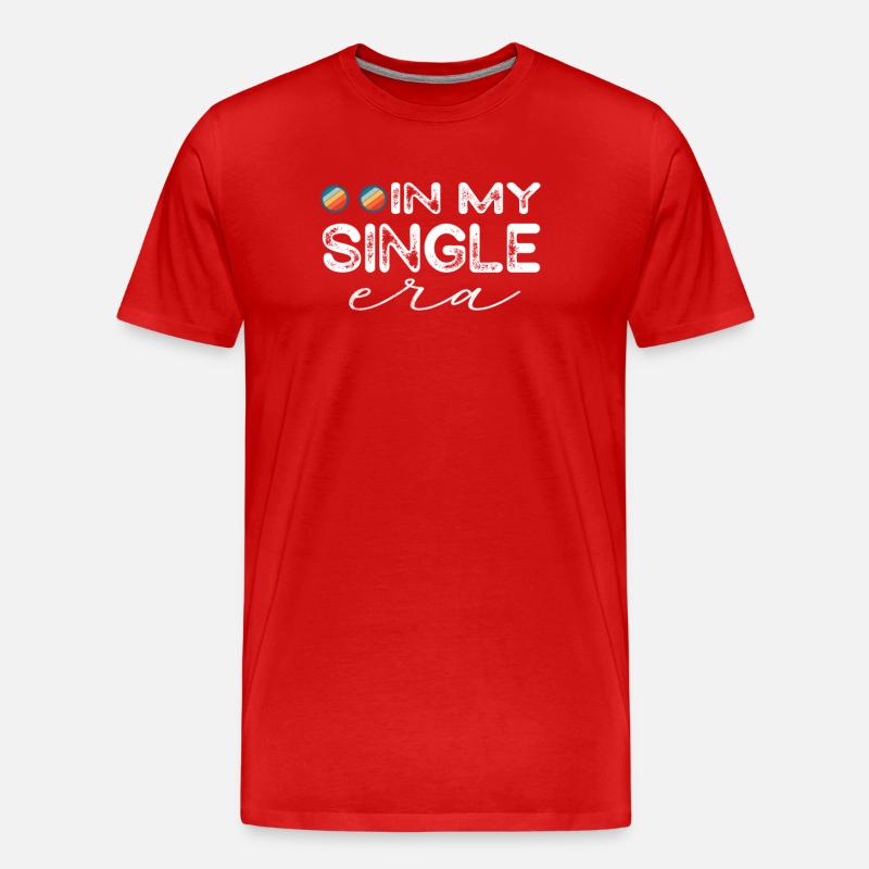 Lustiger Single-Liebeshumor: Der Perfekte - Männer Premium Bio T-Shirt - Rot