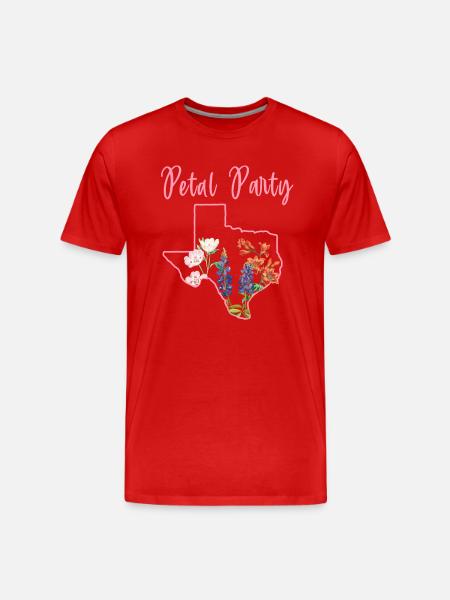 Wildflower Fields Wildflowers Bluebonnet - Men's Premium Organic T-Shirt - red
