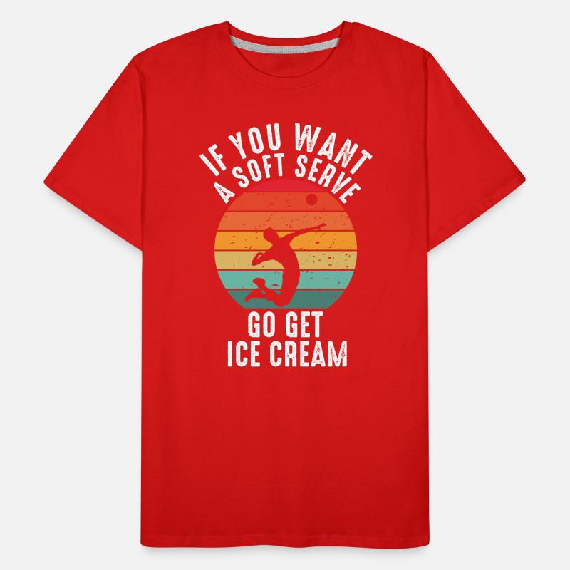 Si vous voulez une portion molle, procurez-vous de la crème glacée T-shirt bio Premium Homme