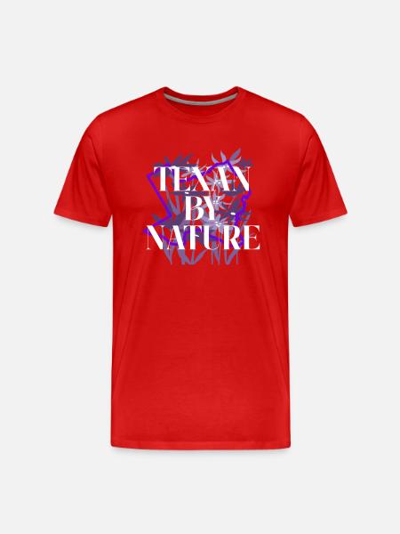 Wildflower Fields Wildflowers Bluebonnet - Men's Premium Organic T-Shirt - red