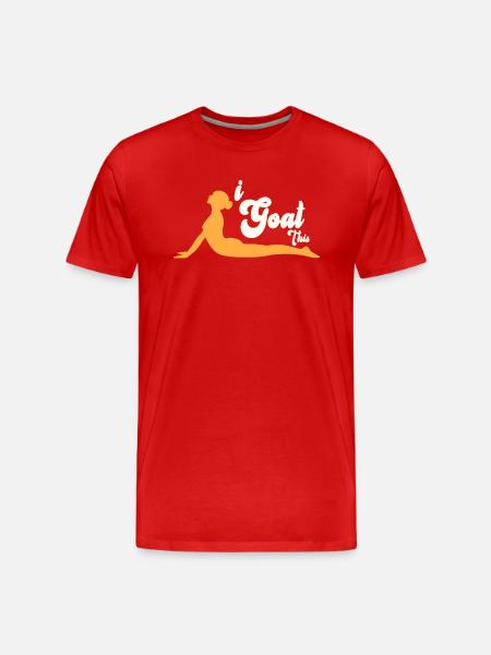 I Goat This Yoga Enthusiast - Men's Premium Organic T-Shirt - red