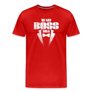 Bossy Supervisor Sarkasmus Büro - Männer Premium Bio T-Shirt - Rot - Vorne - Damien (186cm)