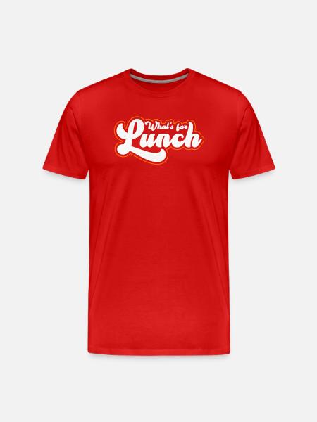 What's For Lunch? - Men's Premium Organic T-Shirt - red