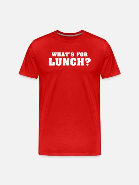 What's For Lunch? - Men's Premium Organic T-Shirt - red