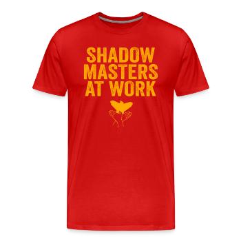 Schattenpuppenspiel Weltverzauberung - Männer Premium Bio T-Shirt - Rot - Vorne - Damien (186cm)