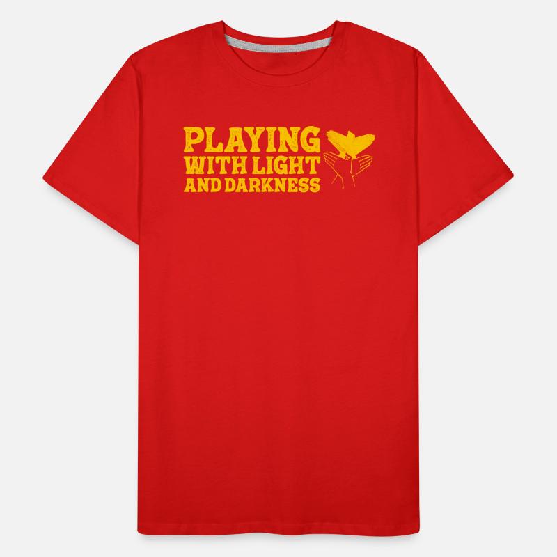 Playing With Light And Darkness Shadow Men's Premium Organic T-Shirt