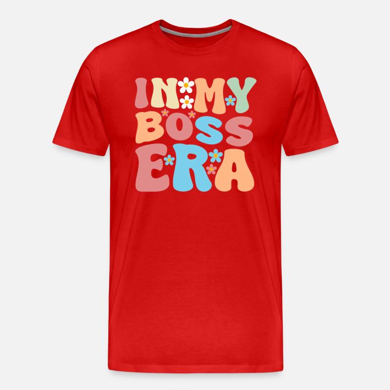 Bossy Supervisor Sarkasmus Büro - Männer Premium Bio T-Shirt - Rot