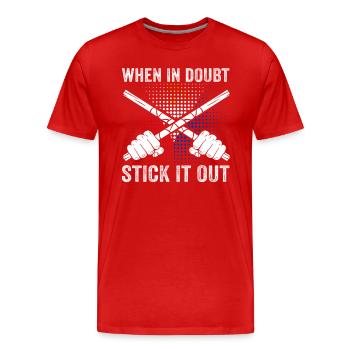 Arnis Eskrima Kali Philippinische FMA - Männer Premium Bio T-Shirt - Rot - Vorne - Damien (186cm)