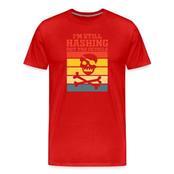 Cybersicherheitsexpertise von ethischen Hackern - Männer Premium Bio T-Shirt - Rot - Vorne - Damien (186cm)
