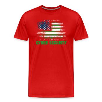 Cybersicherheitsexpertise von ethischen Hackern - Männer Premium Bio T-Shirt - Rot - Vorne - Damien (186cm)