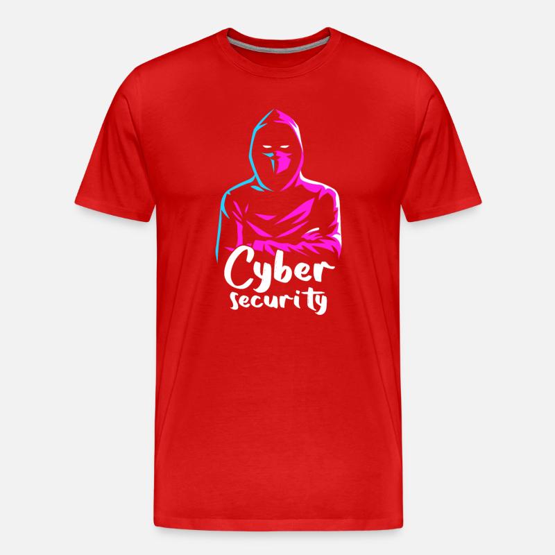 Ethical Hacker Cybersecurity Expertise - Men's Premium Organic T-Shirt - red