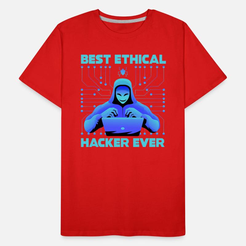 Ethical Hacker Cybersecurity Expertise Men's Premium Organic T-Shirt