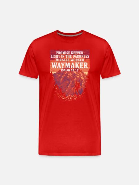 Wegweiser, Versprechenshüter, Wundertäter - Männer Premium Bio T-Shirt - Rot