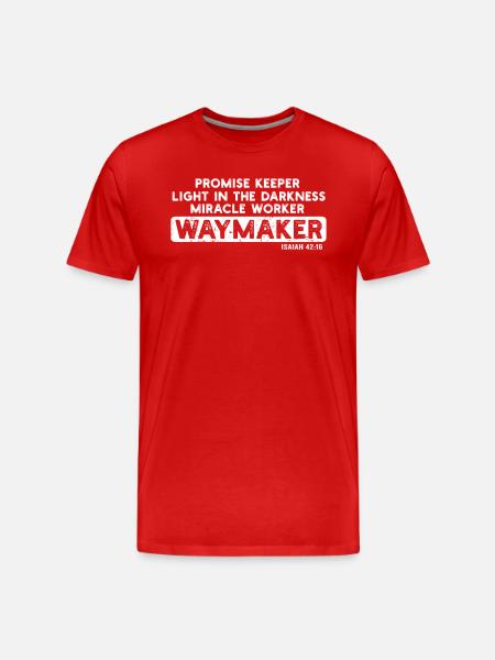 Wegweiser, Versprechenshüter, Wundertäter - Männer Premium Bio T-Shirt - Rot