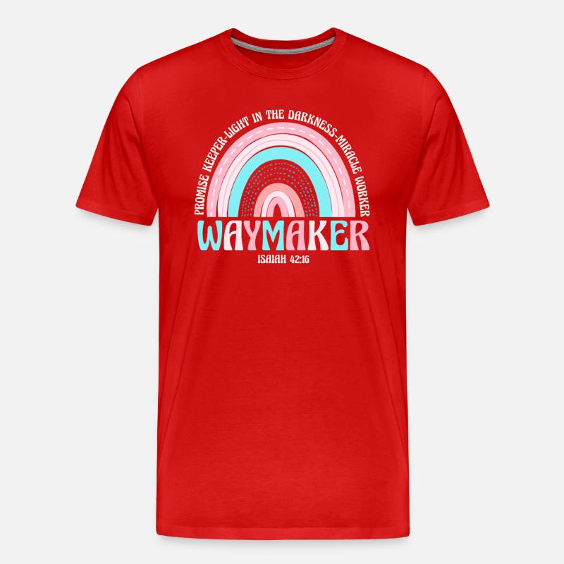 Wegweiser, Versprechenshüter, Wundertäter - Männer Premium Bio T-Shirt - Rot