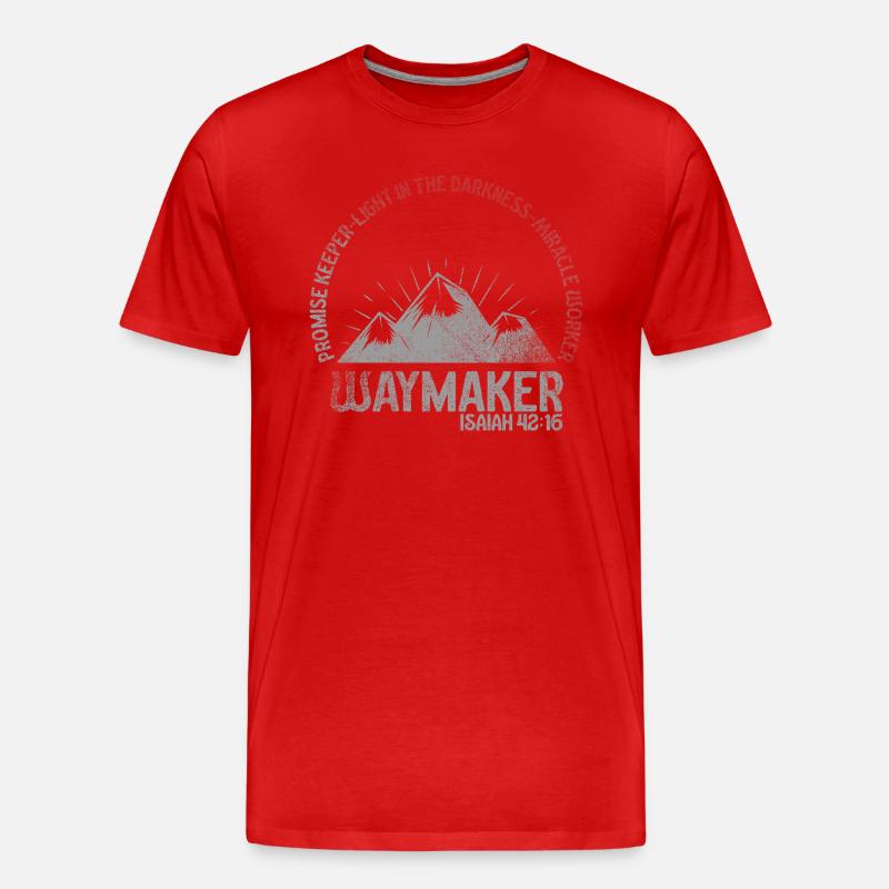 Wegweiser, Versprechenshüter, Wundertäter - Männer Premium Bio T-Shirt - Rot