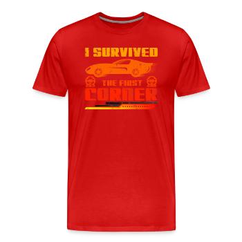 Simracer Esports Enthusiast Sim Racing - Men's Premium Organic T-Shirt - red - Front - Damien (186cm)