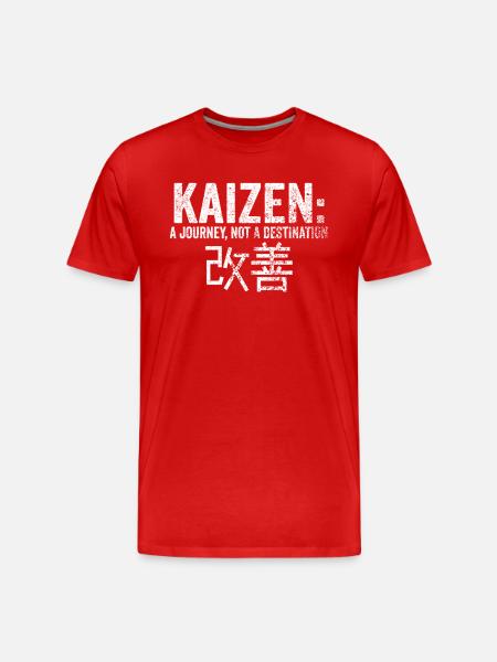 Kaizen A Journey Not A Destination - Men's Premium Organic T-Shirt - red