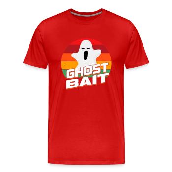 Living The Spook Life Ghost Bait - Men's Premium Organic T-Shirt - red - Front - Damien (186cm)