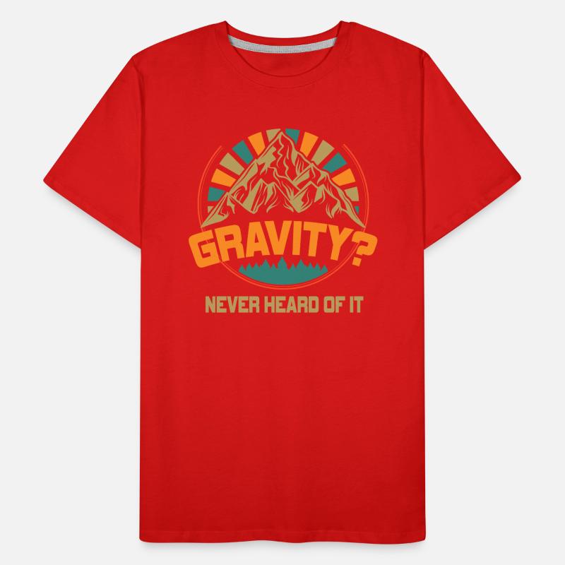 Hilarious Paramotor Gravity Meme Men's Premium Organic T-Shirt