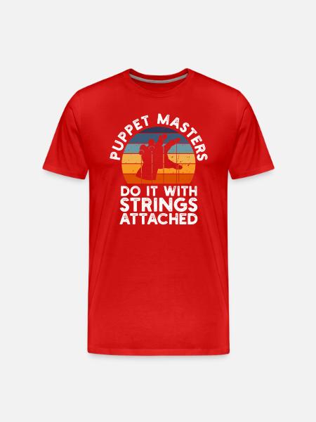 Puppetry Puppeteer Puppet Puppets - Men's Premium Organic T-Shirt - red