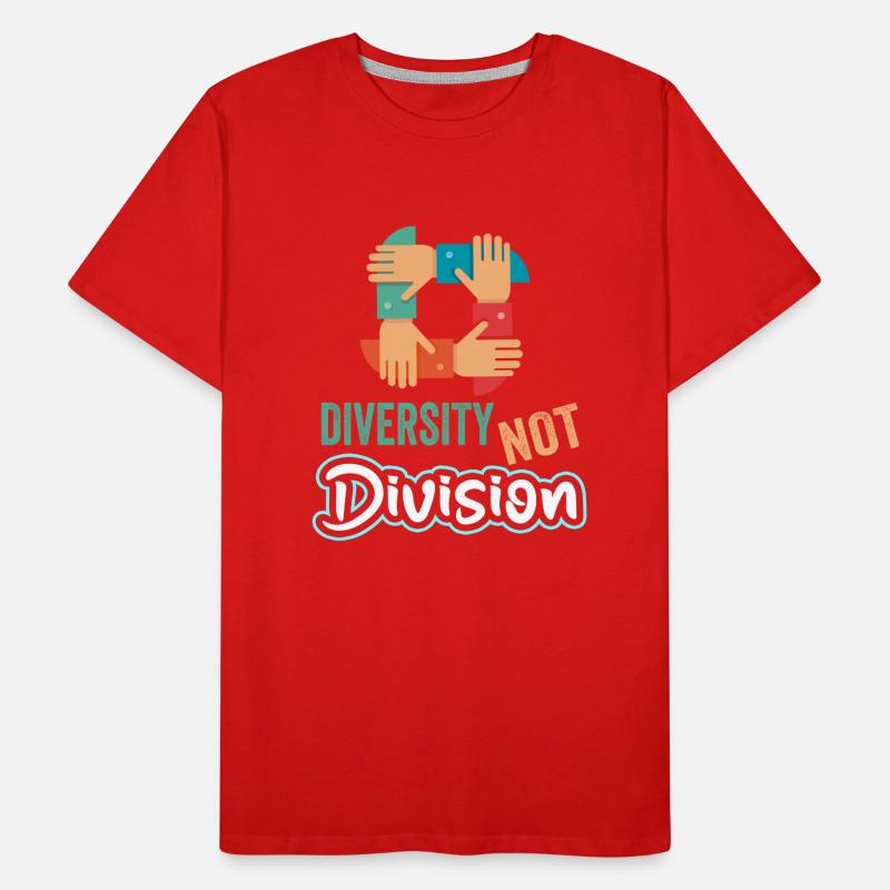 Celebrate Diversity Not Division Unity Men's Premium Organic T-Shirt