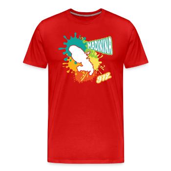 Belle Idee Cadeau Martinique Madinina 972 - T-shirt bio Premium Homme - rouge - Devant - Damien (186cm)