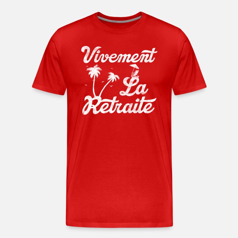 Es lebe der Ruhestand - - Männer Premium Bio T-Shirt - Rot
