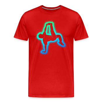 Breakdance Breakdancer Danse Garçons Breakdancer - T-shirt bio Premium Homme - rouge - Devant - Damien (186cm)