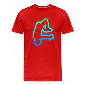 Parkour Running Freerunning Men Freerunner - Men's Premium Organic T-Shirt - red - Front - Damien (186cm)