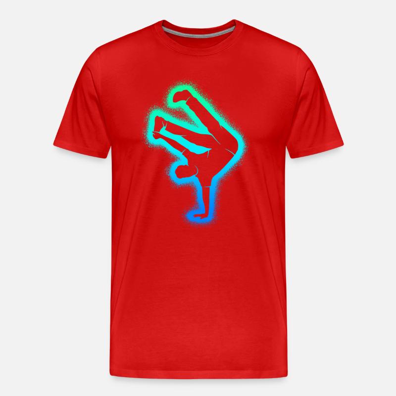 Breakdance Tanzen Breakdancer Jungen Breakdancer - Männer Premium Bio T-Shirt - Rot