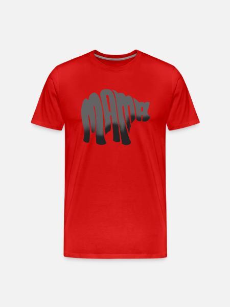 Mama Bear Mothers Day Gift - Shirt - Men's Premium Organic T-Shirt - red
